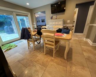 POTTERY BARN FARM TABLE & CHAIRS