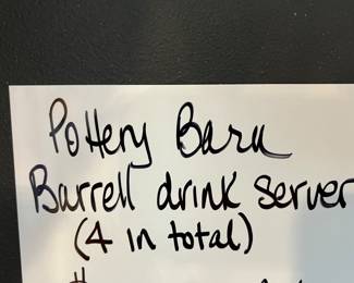 POTTERY BARN DRINK CABINETS