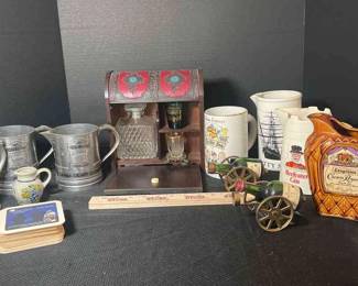 Antique Bar Top Cabinet and More 