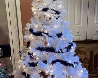 Artificial 6 White Lighted Christmas Tree