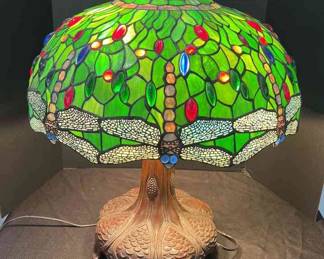Green Tiffany Style Lamp