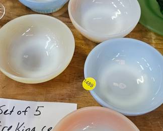 LOF OF FIREKING BOWLS