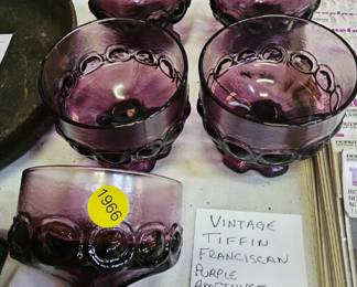 VINTAGE TIFFIN GLASSES