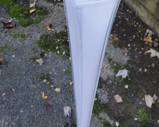 2 1/2' tall white glass vases there are multiples of these