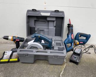 Ryobi Power Tools Set - Reciprocating Saw - Jig Saw - Drill +