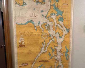 1975 R. Marlin Puget Sound & San Juan Islands 5ft Map