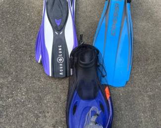 Aqua Lung Scuba Fins Womens Size S - Cressi-sub Frog Fins