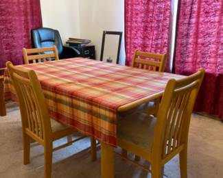 Vintage AIG Designs 6 Piece Kitchen Dining Table - Solid Wood