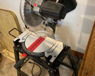 Craftsman 10in Compound Miter Saw w/Laser Trac on Stand