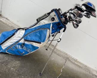 Callaway Golf Bag w/ Big Bertha Callaway Irons - Left Handed