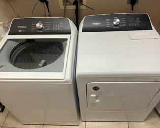 Whirlpool washer & dryer Available for presale, priced at $450 on the pair. 