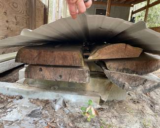 Raw wood slabs lumber