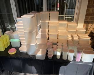 Room full of tupperware 