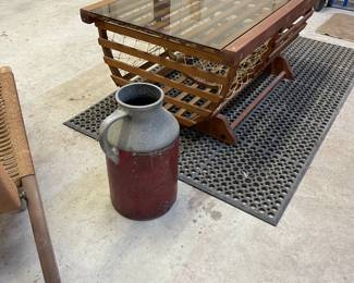 Teak lobster trap table 