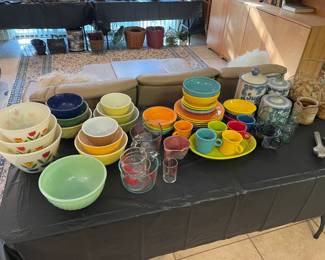 Anchor Hocking, Pyrex, Corel , Fiesta Ware and more all vintage! 