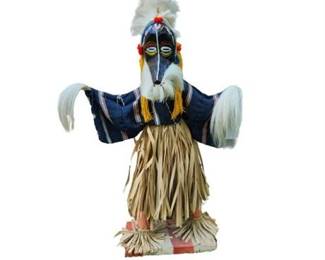 Lot 150  
36" West African Masked Kuchina Doll