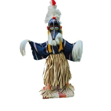 Lot 150  
36" West African Masked Kuchina Doll