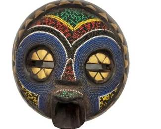 Lot 541  
Inlaid Bead Wooden Tribal Mask