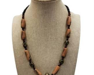 Lot 108   
Agate & Metal Bead Necklace from Mali
