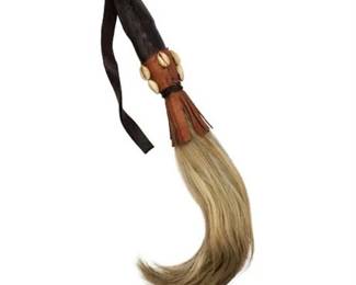 Lot 143   
Goat Hair & Leather Fly Swatter