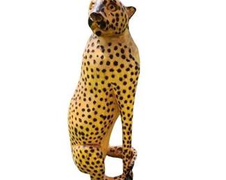 Lot 148  
Large Antique Wooden Leopard Namibia