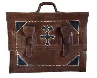 Lot 151   
Hand-Tooled Goatskin Computer Bag