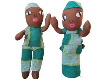 Lot 162  
Pair of Cloth Dolls from Mali
