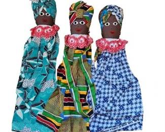 Lot 163  
Trio of Mali Rag Dolls