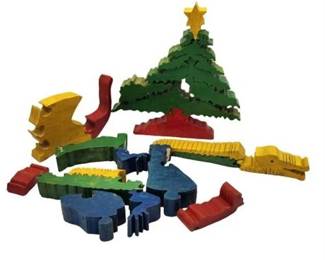 Lot 177  
Hand-Carved Wooden Puzzle from Burkina