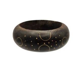 Lot 206   
Ebony Bracelet with Brass Inlay