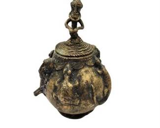 Lot 350   
Late 20th C Lost Wax Bronze Tobacco Pot