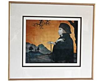 Lot 007   2 Bid(s)
Poet Portrait Giclee Limited Print Irvin Burkee ( 1918 - 2007) Signed