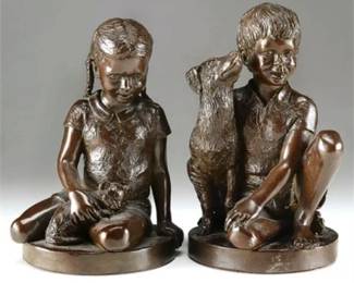 Lot 020   0 Bid(s)
Charles Park Bronze Sculptures, Pair