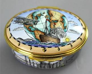 Lot 051   2 Bid(s)
Halcyon Days Enamels World Box
