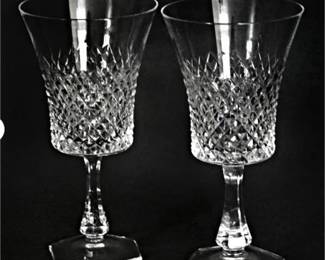Lot 071   1 Bid(s)
Diamond Cut Crystal Water Goblets by Gorham Two (2)