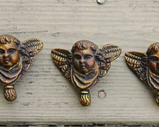Lot 081   1 Bid(s)
Antique French Hardware Bronze Drawer Pulls Egyptian Revival Cherub Three