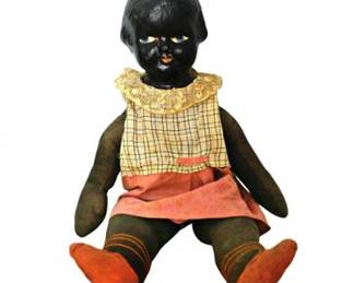 Lot 096   1 Bid(s)
Antique Black Americana Character Doll