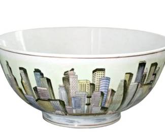 Lot 110   3 Bid(s)
Metropoles China Hong Kong Skyline Hand Painted Large Bowl