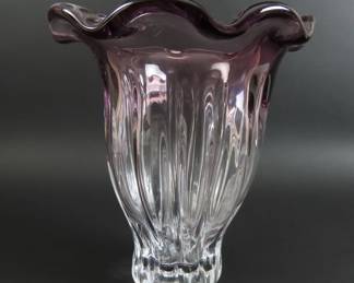 Stunning Shannon Crystal Hand-Made Polish Vase #1
