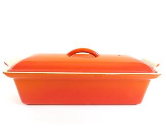 Vintage Le Creuset #28 Covered Pate Terrine / Loaf Pan