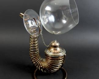 Vintage Brandy Warmer with Snifter