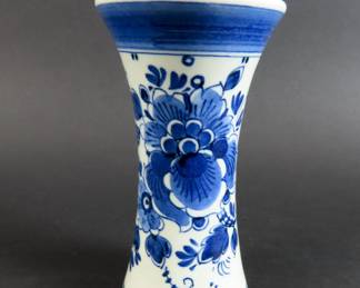Small Delfts Blue & White Vase - Made in Holland