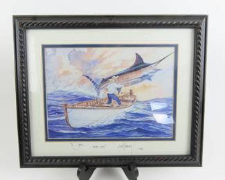 2006 Guy Harvey Framed Fishing Print