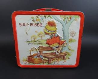 Vintage Aladdin "Holly Hobbie" Metal Lunch Box