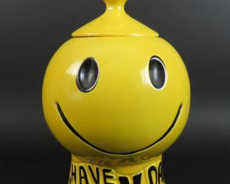 Vintage McCoy "Have a Happy Day" Cookie Jar