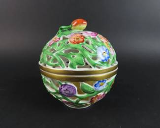 Pieced Herrand Hand Painted Trinket Dish - Made in Hungary
