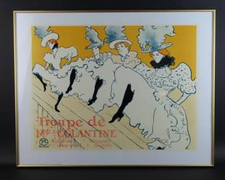 Troupe de Mille Eglantine by Henri by Toulouse-Lautrec Framed Art Print