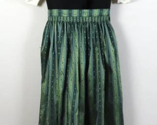 Vintage German Dirndl Dress with Apron