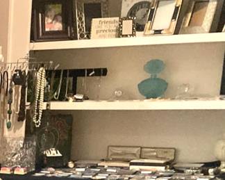 Frames and costume jewelry