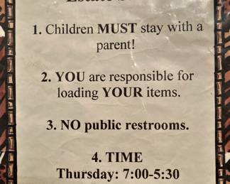 Thanks for remembering our shopping guidelines.